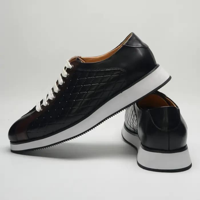 Baskets originales pour hommes en cuir véritable