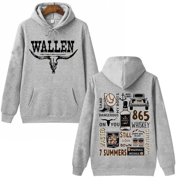 Morgan Wallen Western Country musique sweat à capuche homme femme Harajuku hauts pull