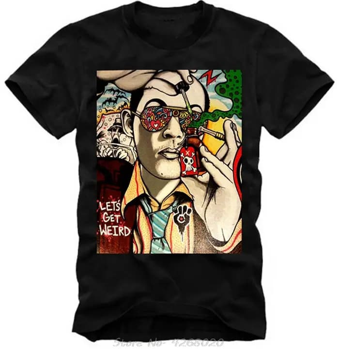 T-shirt peur et dégoût à Las Vegas Lsd Dmt Gbl Xtc pour hommes t-shirt mode imprimé pur coton Cospla