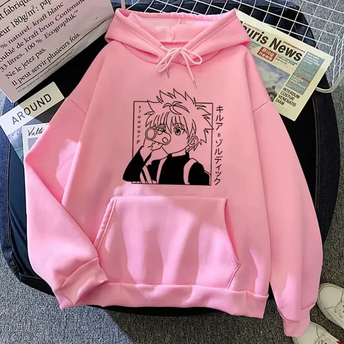 Hunter X Hunter Anime sweat à capuche pour hommes femmes Kurapika Manga sweats polaire automne hiver gothique Harajuku pull à capuche