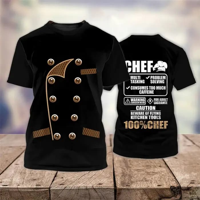 T-shirt à manches courtes imprimé 3D pour hommes