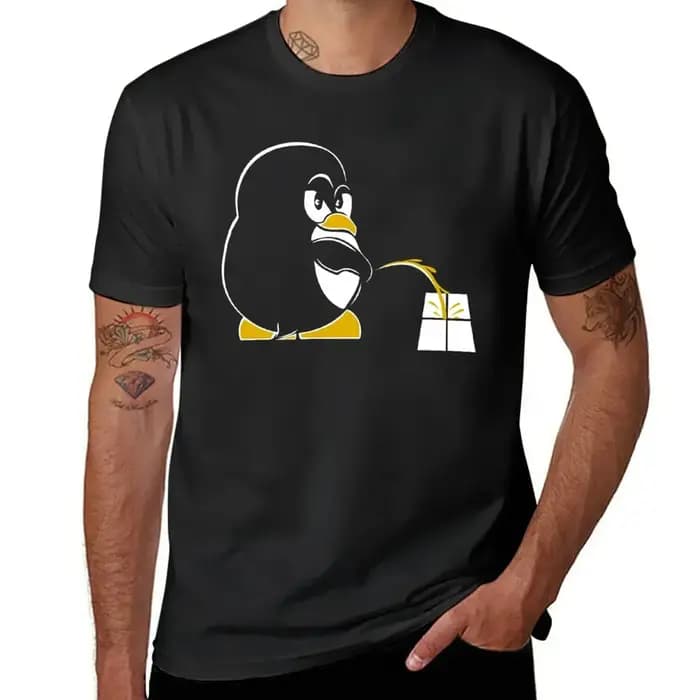 T-shirts drôles pour hommes coton nouveau drôle Linux Tux Sysadmin Geek Nerd Sudo racine T-Shirt harajuku hauts