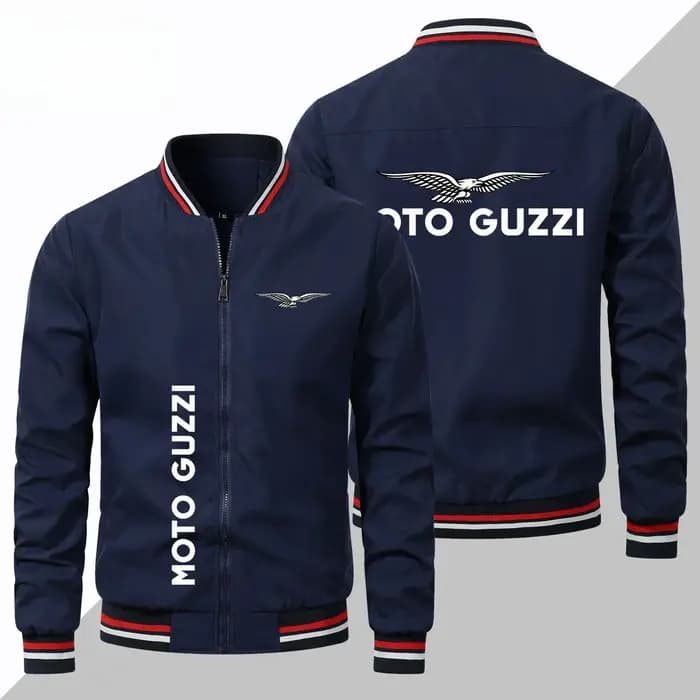 Printemps et automne nouveau MOTO-GUZZI moto logo fermeture éclair bombardier décontracté en plein air coupe-vent vêteme