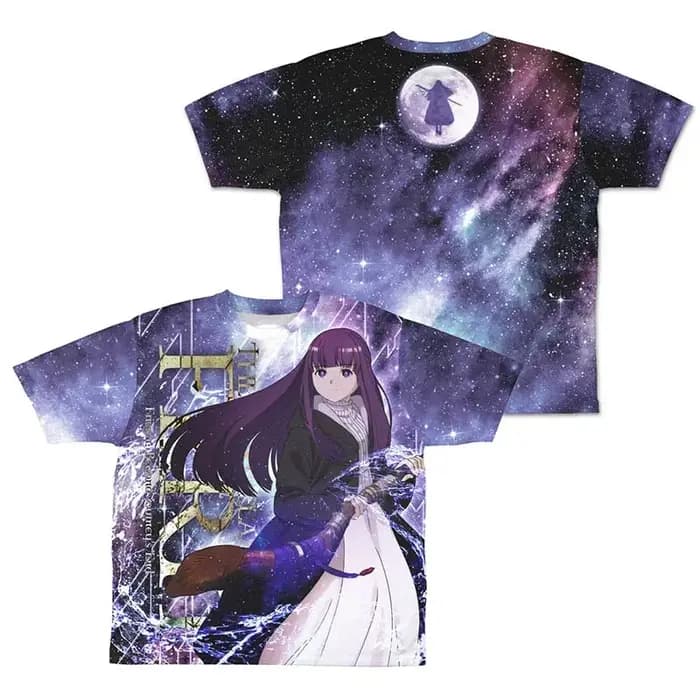 Anime Frieren: Beyond Journey's End Character Fern T-shirt décontracté à manches courtes unisexe pou