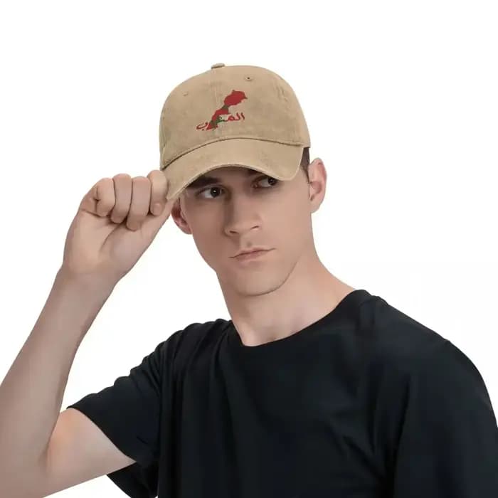 Casquette de baseball décontractée avec carte et sensation du Maroc