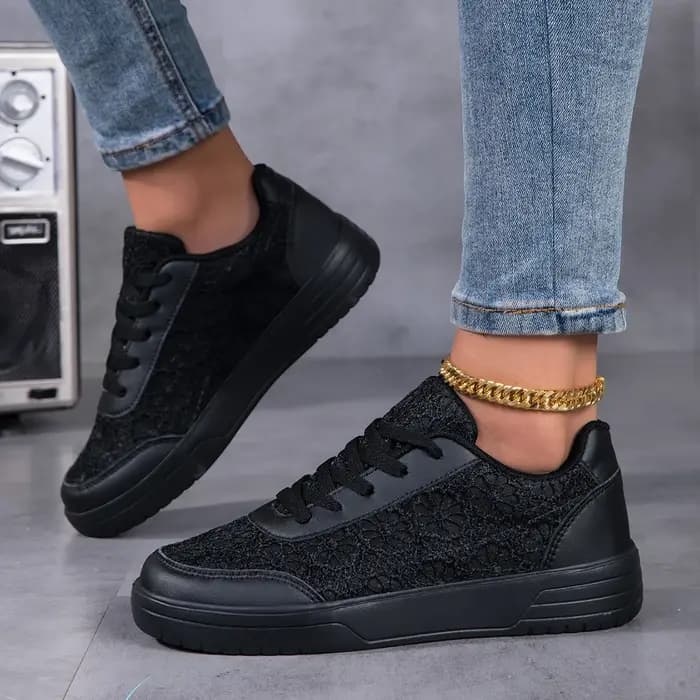 Baskets pour femmes, mode, respirantes, en maille à motif floral, chaussures de créateur, mocassins légers, baskets décontractées confortables pour femmes, chaussures blanches