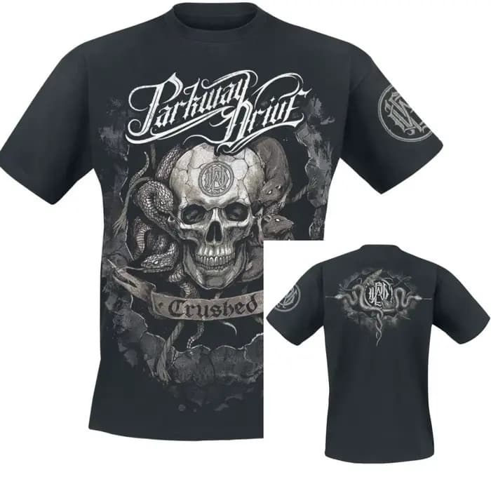 T-Shirt Smoke Skull Parkway Drive pour hommes et femmes