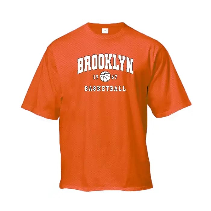 Brooklyn-T-shirt de course imprimé basket-ball pour hommes