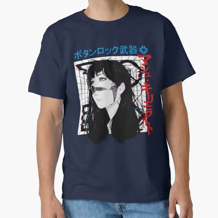 Cyberpunk Cyborg fille Vaporwave Style urbain futur cadeau t-shirt pour hommes grande taille hauts S-6XL vêtements