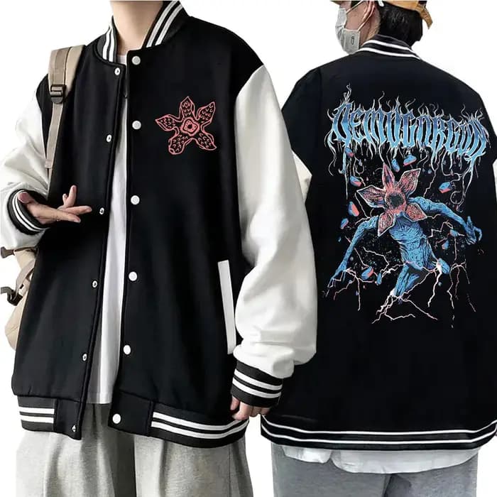 Eddie Munson Demogorgon uniforme de Baseball veste à capuche unisexe Harajuku sweat Fan cadeau