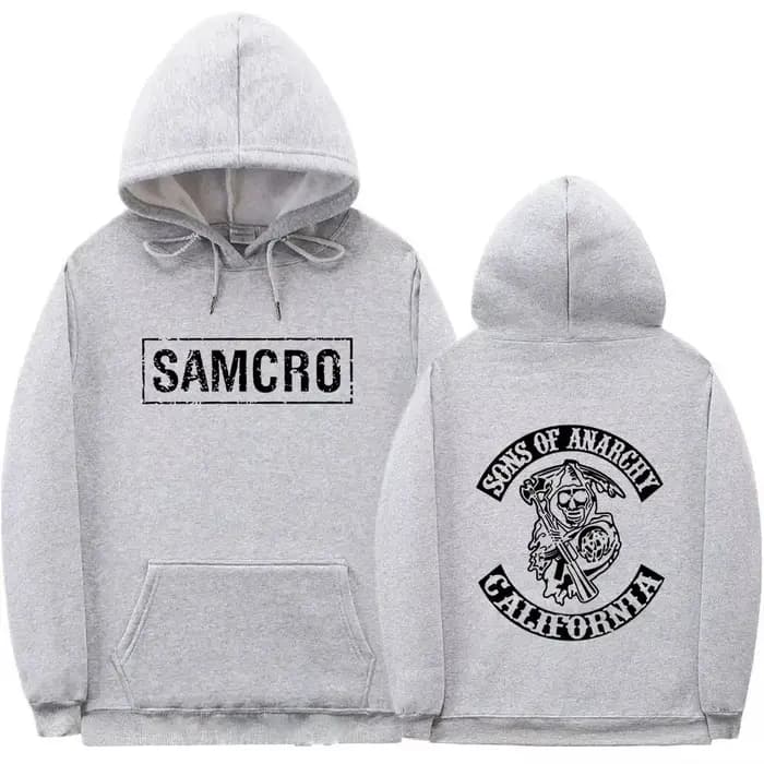 Sweat à capuche imprimé double face Sons of Anarchy SAMCRO