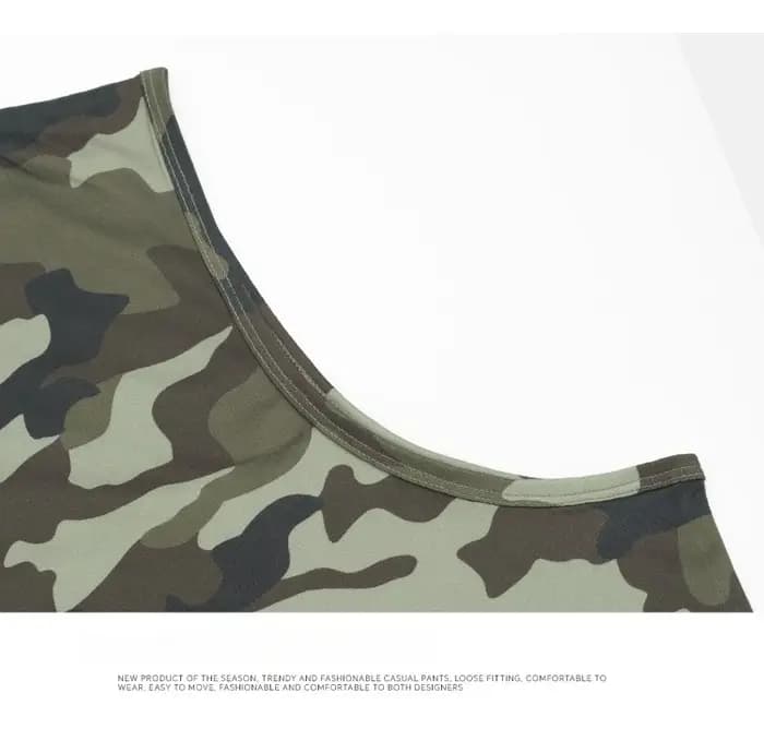 Débardeur Camouflage Homme 2026 – Maillot de Corps Sans Manches Sport Décontracté Été Col Rond Fitness Gym Stringer