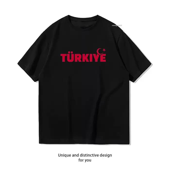T-shirt classique Turquie pour femme et homme