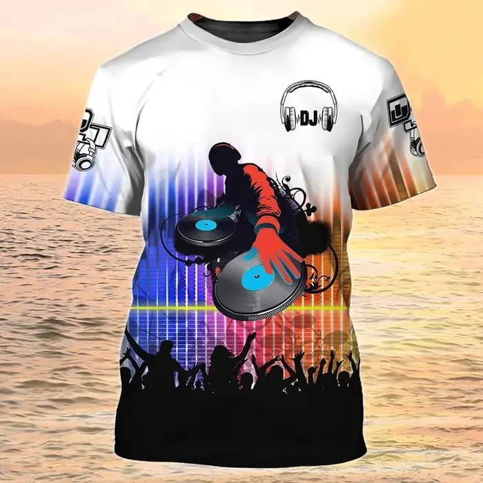 T-shirt à manches courtes à col rond pour hommes