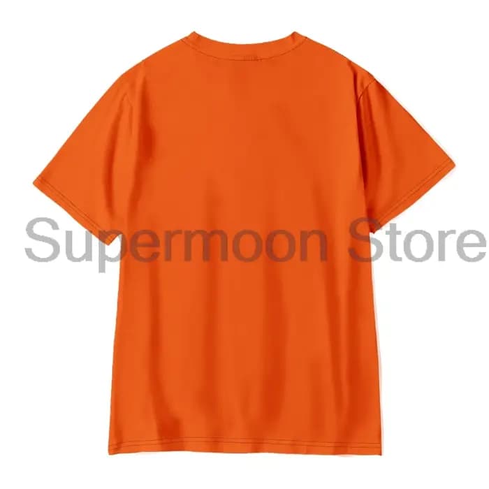 Camp demi-sang T-Shirt col rond manches courtes Orange