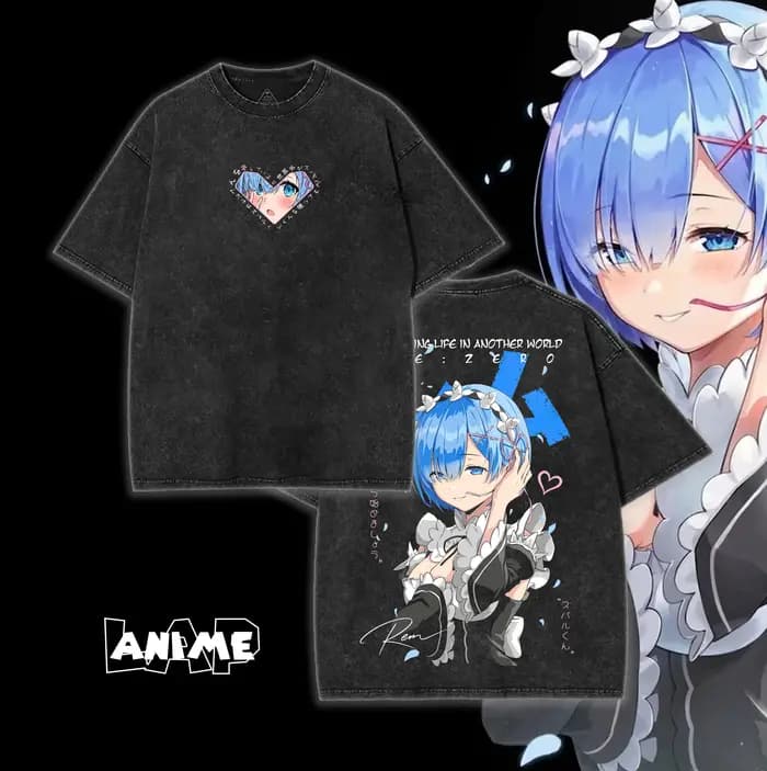 Rem Re:ZERO T-shirt à la mode pour hommes et femmes