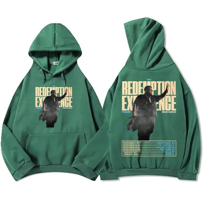 Rappeur Rod Wave Redemption Tour 2025-2026 sweat à capuche hiver polaire hommes femmes sweats