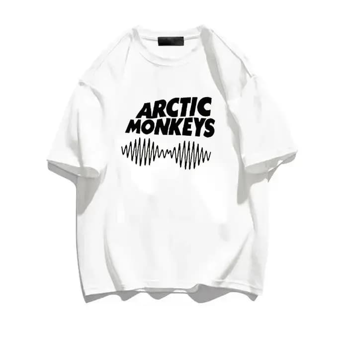 Arctic Monkeys Vêtements Femmes T-shirt Mâle Manga Décontracté 2022 Y2k Blanc
