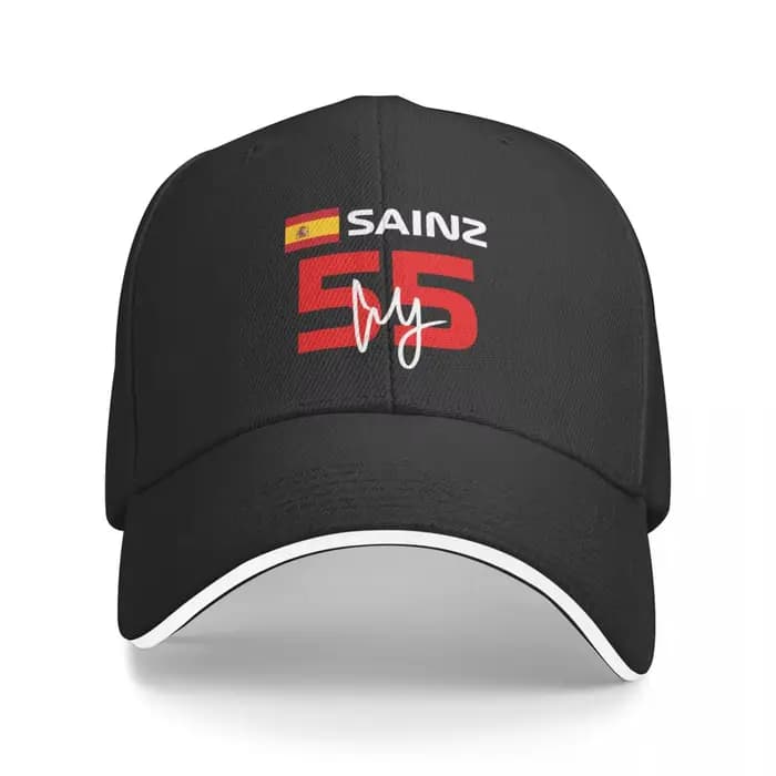 Casquette de Baseball F1 Carlos Sainz 55 pour Enfant et Garçon