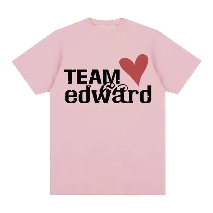 Jacob Wears Team Edward T-shirt en coton biologique Twilight Fans vêtements Vintage
