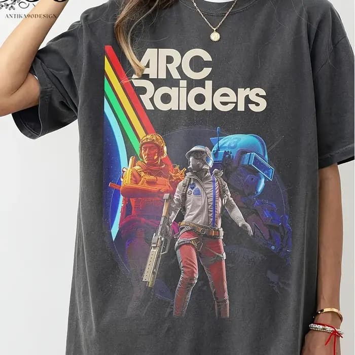 Arc Raiders T-shirt de jeu rétro Jeu d'arcade