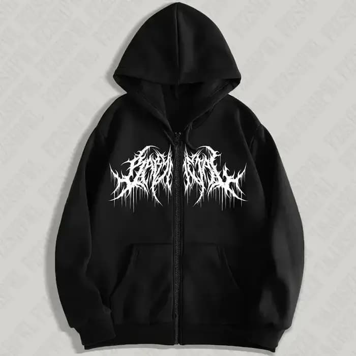 Sweat à capuche zippé Y2K pour homme, vêtements à imprimés graphiques, style hip-hop, gothique, collection automne-hiver 2026, sweat-shirt à manches longues pour se tenir au chaud