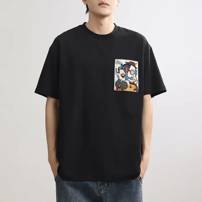 T-shirt col rond pour hommes