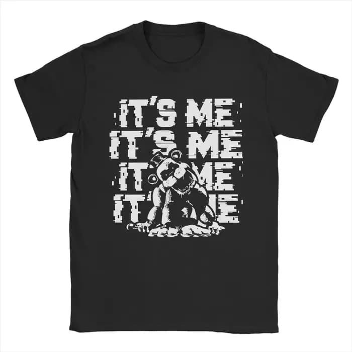 T-shirts pour hommes FNAF At Freddys Vintage 100% coton t-shirt à manches courtes t-shirt col rond h