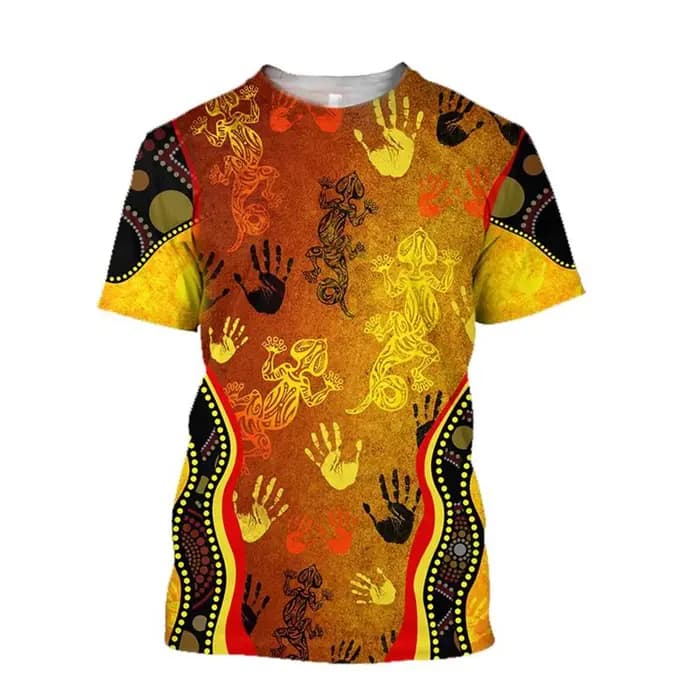 T-shirt imprimé en 3D Tortue indigène Jolie tillisme Art