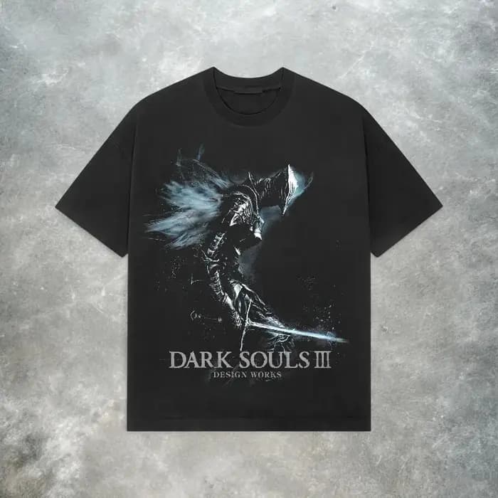 T-shirt Dark Souls 3 rétro Y2K Soulsborne, t-shirt de jeu vidéo, t-shirt d'été ample et respirant po