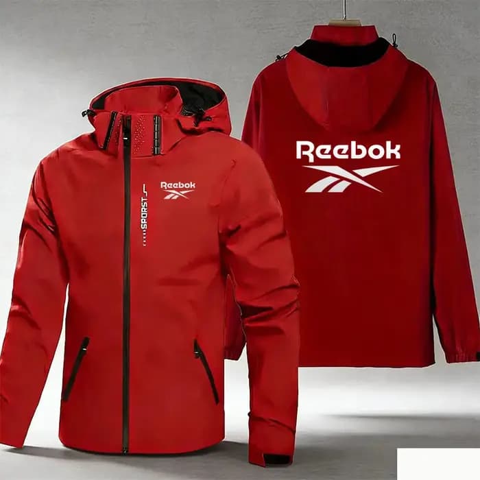 Veste de cyclisme imperméable pour homme avec logo Reebok / Vêtements de VTT / Manteau