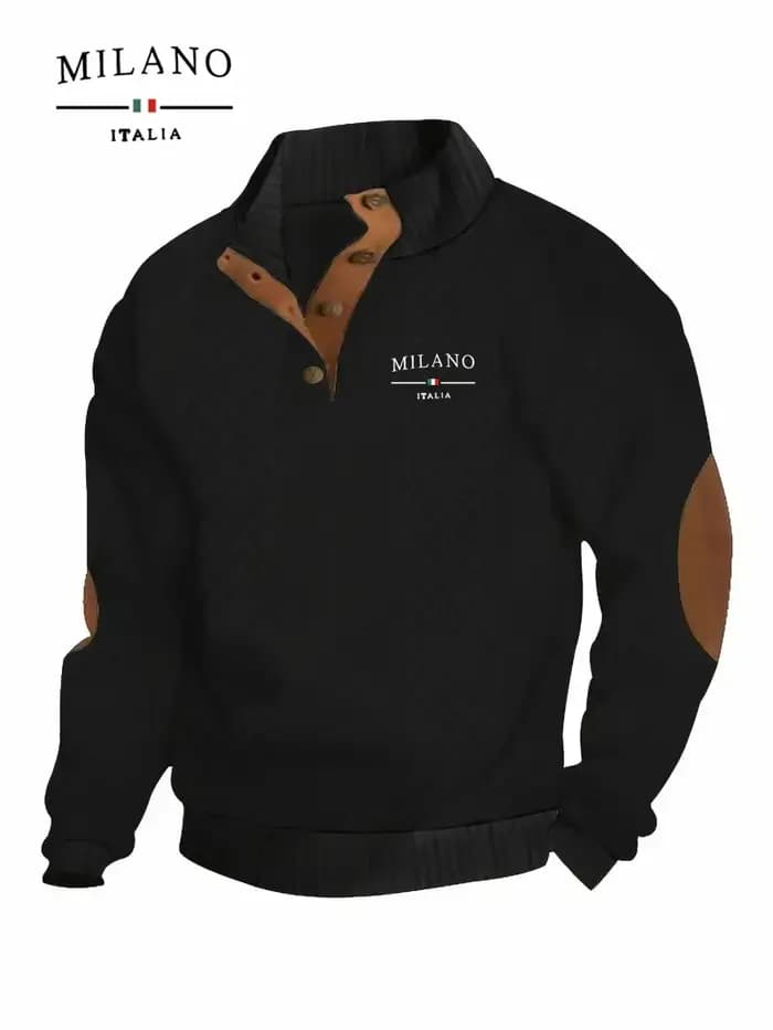 Sweat à capuche Henry, un motif italien de Milan