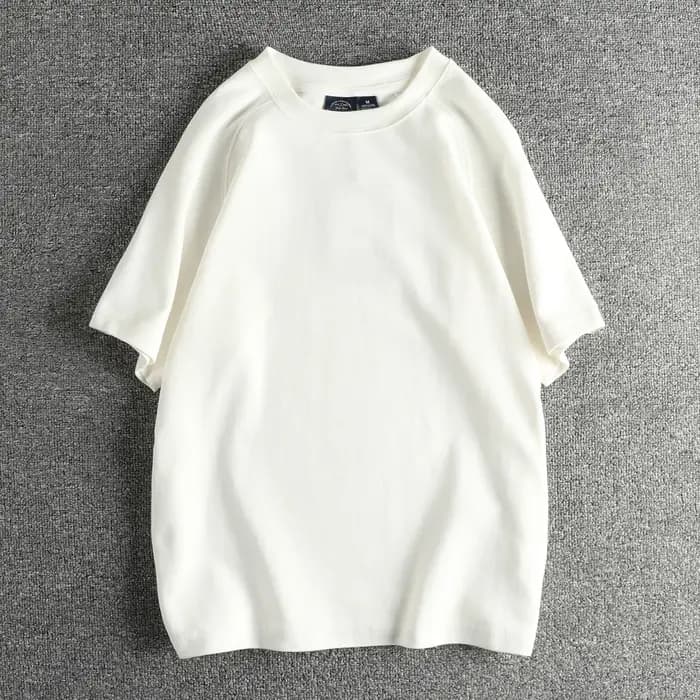 T-shirt à manches courtes en tissu gaufré pour hommes