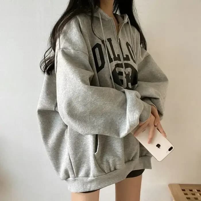Sweat à capuche baggy pour femme, fermeture éclair complète, sweats à capuche coréens, style Y2k, designer, vêtements, nouveau, Y