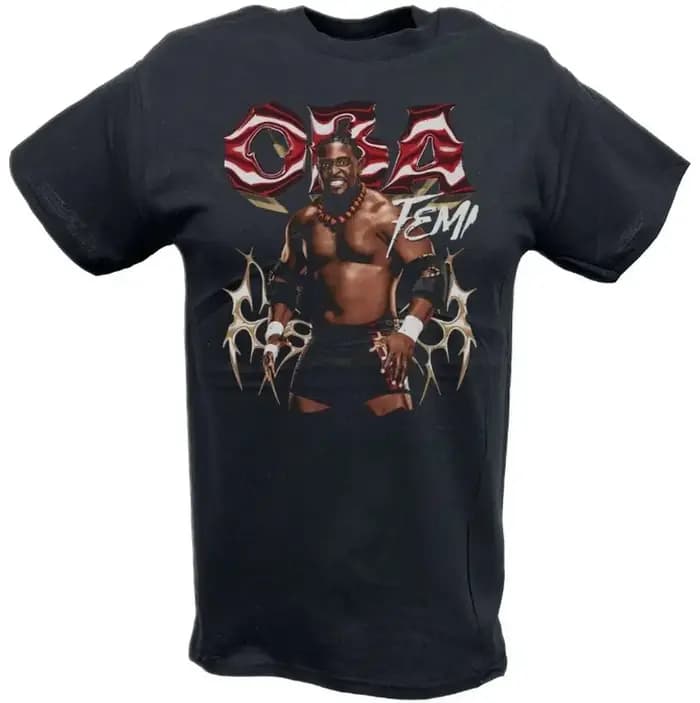 2025 offre spéciale t-shirts Oba Femi Pose T-Shirt 00009782 # Un t-shirt de sport de lutte célèbre l