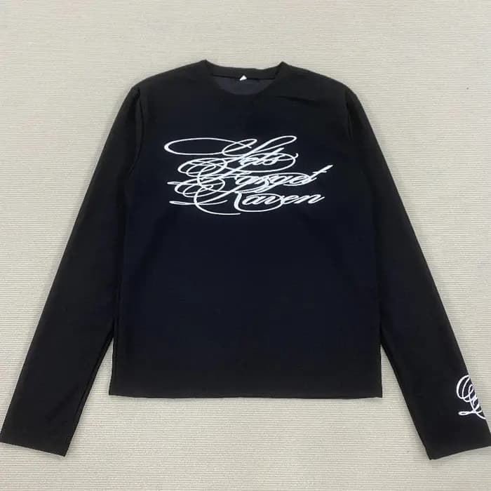 T-shirt tricoté à manches longues pour hommes et femmes, lâche et polyvalent, adapté aux trendsetter