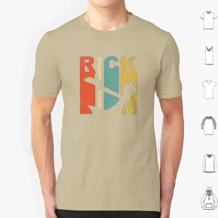 Vintage Rick Sanchez 90s et 80s Style t-shirt bricolage grande taille 100% coton adulte natation