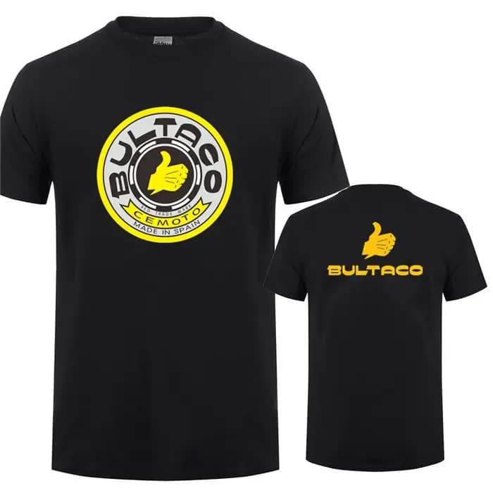 Bultaco Cemoto motos t-shirts mode hommes été à manches courtes coton
