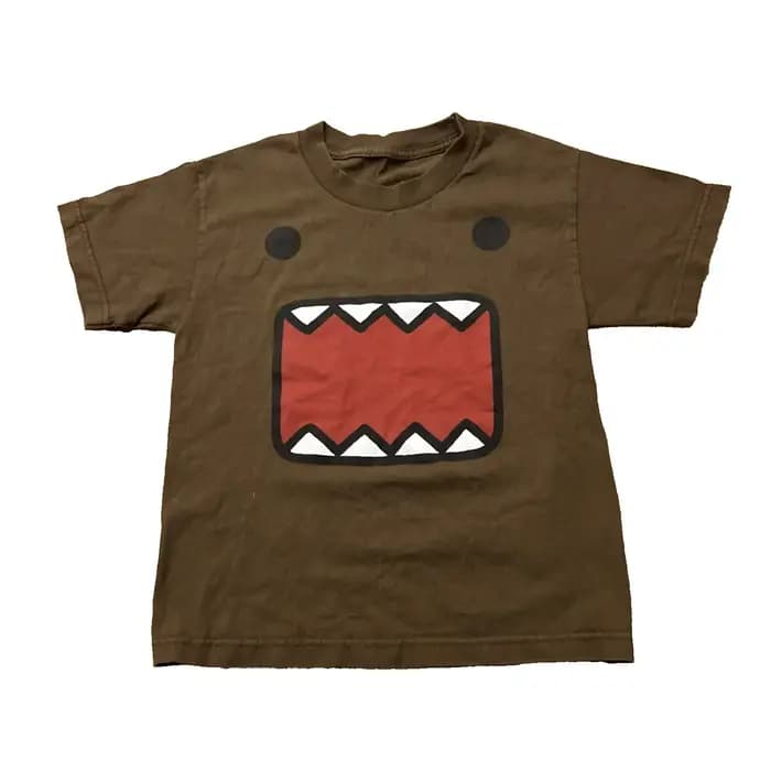 Vintage Domo t-shirt Y2K rétro hommes et femmes vêtements de rue