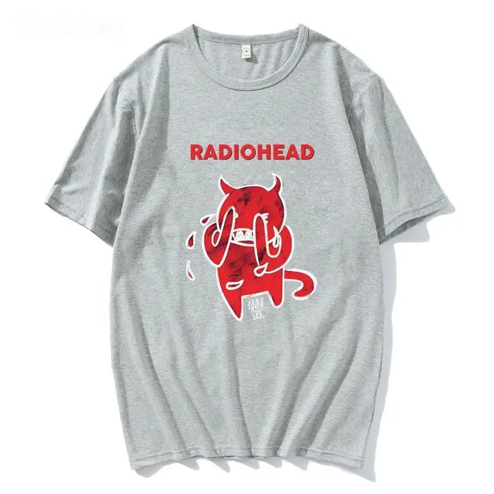 T-shirt unisexe 100 coton avec imprimé de tête de radio