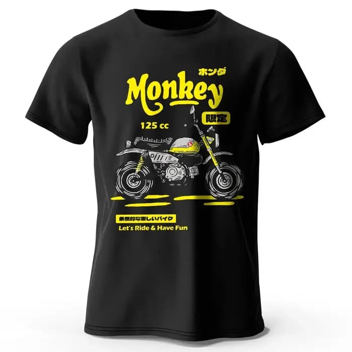 T-Shirt de croquis de moto Vintage 100% coton