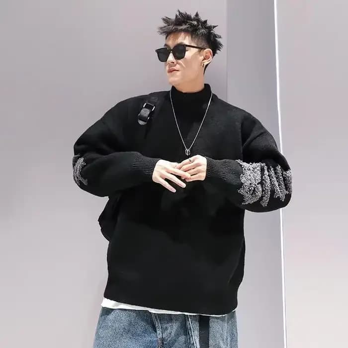 Survêtement Harajuku pour Homme avec Fermeture Éclair