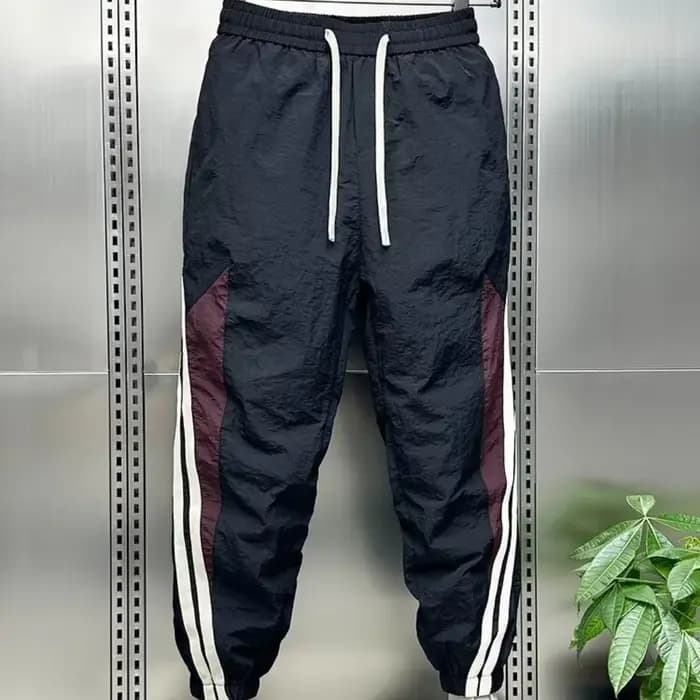 Pantalon de sport baggy hip hop à jambe droite pour hommes