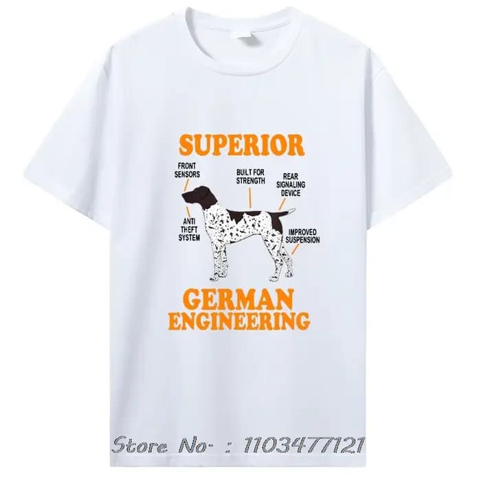 Allemand Shorthair pointeur drôle chien t-shirts été graphique coton Streetwear à manches courtes cadeaux d'anniversaire T-shirt hommes vêtements