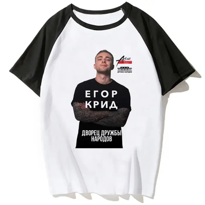 Egor Kreed t-shirt femmes streetwear été anime
