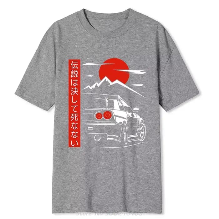 T-shirt en coton respirant à col rond pour hommes