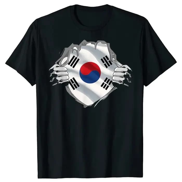T-shirts drôles de style sud-coréen