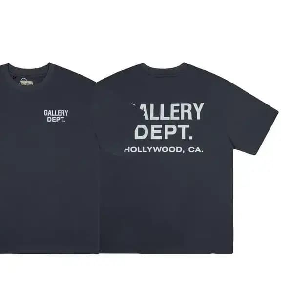 GALLERY DEPT T-shirt décontracté en coton à manches courtes avec imprimé alphabet classique