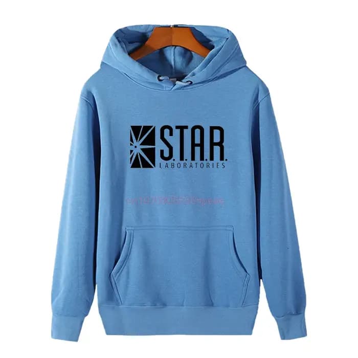 Flash Star Lab couleur noire mode graphique sweats à capuche nouveau dans