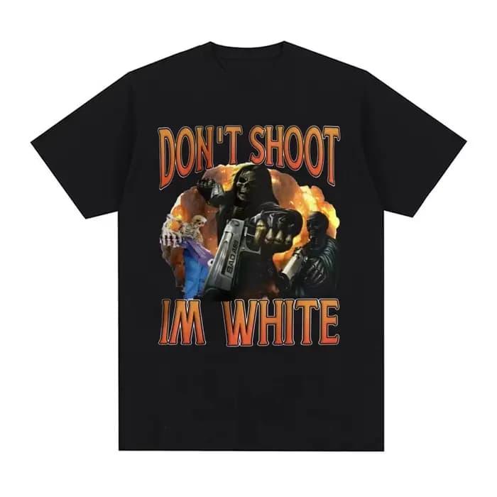 T-shirts graphiques humoristiques « Ne tirez pas